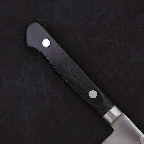 Petty knife AUS-8 Polished Western Green Handle 120mm-AUS-8-Polished-Western Handle-[Musashi]-[Japanese-Kitchen-Knives]