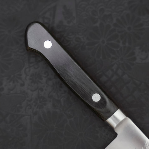 Petty knife AUS-8 Polished Western Green Handle 120mm-AUS-8-Polished-Western Handle-[Musashi]-[Japanese-Kitchen-Knives]