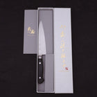 Petty knife AUS-8 Polished Western Green Handle 120mm-AUS-8-Polished-Western Handle-[Musashi]-[Japanese-Kitchen-Knives]