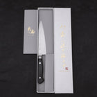 Petty knife AUS-8 Polished Western Green Handle 120mm-AUS-8-Polished-Western Handle-[Musashi]-[Japanese-Kitchen-Knives]