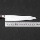 Petty knife AUS-8 Polished Western Mahogany Handle 150mm-AUS-8-Polished-Western Handle-[Musashi]-[Japanese-Kitchen-Knives]