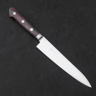 Petty knife AUS-8 Polished Western Mahogany Handle 150mm-AUS-8-Polished-Western Handle-[Musashi]-[Japanese-Kitchen-Knives]