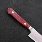 Petty knife AUS-8 Polished Western Red Handle 130mm-AUS-8-Polished-Western Handle-[Musashi]-[Japanese-Kitchen-Knives]