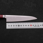 Petty knife AUS-8 Polished Western Red Handle 130mm-AUS-8-Polished-Western Handle-[Musashi]-[Japanese-Kitchen-Knives]