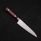 Petty knife AUS-8 Polished Western Red Handle 130mm-AUS-8-Polished-Western Handle-[Musashi]-[Japanese-Kitchen-Knives]