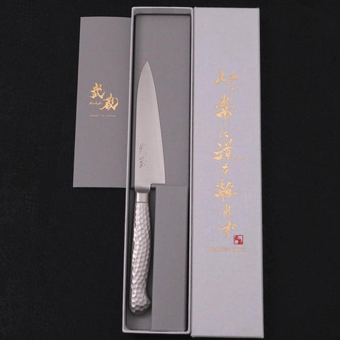 Petty knife VG-5 Polished Western Handle 120mm-VG-5-Polished-Western Handle-[Musashi]-[Japanese-Kitchen-Knives]