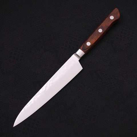 Petty knife VG-5 Tsuchime Western Handle 150mm-VG-5-Polished-Western Handle-[Musashi]-[Japanese-Kitchen-Knives]