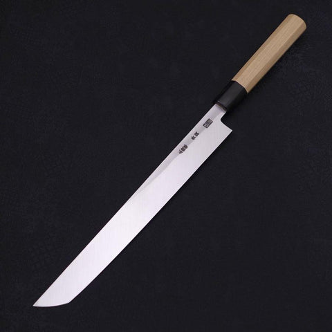 Sakimaru Takohiki Blue steel #2 Kasumi Buffalo Handle 270mm-Blue steel #2-Kasumi-Japanese Handle-[Musashi]-[Japanese-Kitchen-Knives]