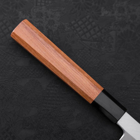 Sakimaru Takohiki Blue steel #2 Kasumi Buffalo Teak Handle 330mm-Blue steel #2-Kasumi-Japanese Handle-[Musashi]-[Japanese-Kitchen-Knives]