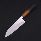 Santoku AUS-10 Nashiji Damascus Yaki Urushi Handle 165mm-AUS-10-Damascus-Japanese Handle-[Musashi]-[Japanese-Kitchen-Knives]