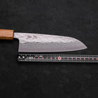 Santoku AUS-10 Nashiji Damascus Yaki Urushi Handle 165mm-AUS-10-Damascus-Japanese Handle-[Musashi]-[Japanese-Kitchen-Knives]