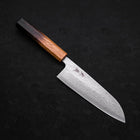 Santoku AUS-10 Nashiji Damascus Yaki Urushi Handle 165mm-AUS-10-Damascus-Japanese Handle-[Musashi]-[Japanese-Kitchen-Knives]