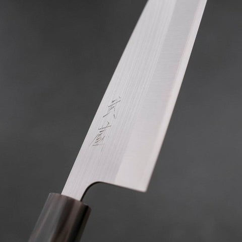 Santoku AUS-10 Polished Buffalo Wenge Handle 165mm-[Musashi]-[Japanese-Kitchen-Knives]