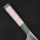 Santoku AUS-10 Polished Maple Green Handle 180mm-AUS-10-Polished-Japanese Handle-[Musashi]-[Japanese-Kitchen-Knives]