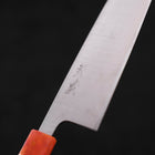 Santoku AUS-10 Polished Ocean Orange&Black Handle 165mm-AUS-10-Polished-Japanese Handle-[Musashi]-[Japanese-Kitchen-Knives]