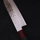 Santoku AUS-10 Tsuchime Damascus Cherry Handle 170mm-AUS-10-Damascus-Japanese Handle-[Musashi]-[Japanese-Kitchen-Knives]