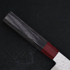 Santoku AUS-10 Tsuchime Damascus Cherry Handle 170mm-AUS-10-Damascus-Japanese Handle-[Musashi]-[Japanese-Kitchen-Knives]