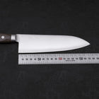 Santoku AUS-8 Polished Western Green Handle 180mm-AUS-8-Polished-Japanese Handle-[Musashi]-[Japanese-Kitchen-Knives]