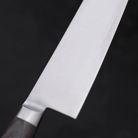 Santoku AUS-8 Polished Western Green Handle 180mm-[Musashi]-[Japanese-Kitchen-Knives]