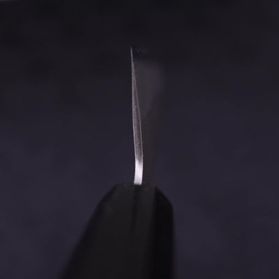 Santoku Aogami-Super Nashiji Stainless Clad Buffalo Ebony Handle 165mm-Aogami-Super-Nashiji-Japanese Handle-[Musashi]-[Japanese-Kitchen-Knives]