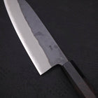 Santoku Blue steel #2 Kurouchi Buffalo Ebony Handle 165mm-Blue steel #2-Kurouchi-Japanese Handle-[Musashi]-[Japanese-Kitchen-Knives]