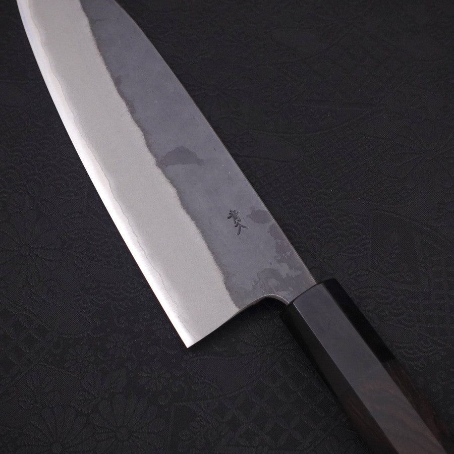 Handmade Japanese chef's knife made in Japan/Santoku All-purpose Japanese  kitchen knife 165mm (6.5 inch) / Blue steel No.2 / Park tree & buffalo