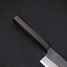 Santoku Blue steel #2 Kurouchi Buffalo Ebony Handle 165mm-Blue steel #2-Kurouchi-Japanese Handle-[Musashi]-[Japanese-Kitchen-Knives]