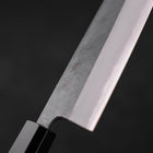 Santoku Blue steel #2 Kurouchi Buffalo Teak Handle 165mm-Blue steel #2-Kurouchi-Japanese Handle-[Musashi]-[Japanese-Kitchen-Knives]