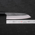 Santoku Blue steel #2 Kurouchi Buffalo Teak Handle 165mm-Blue steel #2-Kurouchi-Japanese Handle-[Musashi]-[Japanese-Kitchen-Knives]