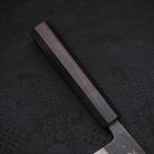 Santoku Blue steel #2 Kurouchi Damascus Buffalo Ebony Handle 165mm-Blue steel #2-Damascus-Japanese Handle-[Musashi]-[Japanese-Kitchen-Knives]