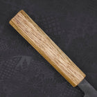 Santoku Blue steel #2 Kurouchi Oak Handle 165mm-Blue steel #2-Kurouchi-Japanese Handle-[Musashi]-[Japanese-Kitchen-Knives]