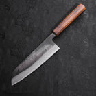 Santoku Blue steel #2 Kurouchi Sumi Urushi Handle 165mm-Blue steel #2-Kurouchi-Japanese Handle-[Musashi]-[Japanese-Kitchen-Knives]