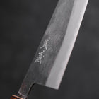 Santoku Blue steel #2 Kurouchi Sumi Urushi Handle 165mm-Blue steel #2-Kurouchi-Japanese Handle-[Musashi]-[Japanese-Kitchen-Knives]