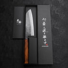 Santoku Blue steel #2 Kurouchi Sumi Urushi Handle 165mm-Blue steel #2-Kurouchi-Japanese Handle-[Musashi]-[Japanese-Kitchen-Knives]