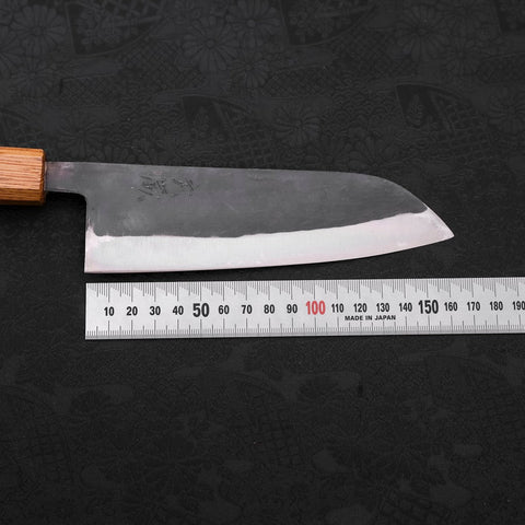 Santoku Blue steel #2 Kurouchi Yaki-Urushi Handle 165mm-Blue steel #2-Kurouchi-Japanese Handle-[Musashi]-[Japanese-Kitchen-Knives]