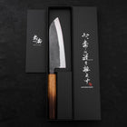 Santoku Blue steel #2 Kurouchi Yaki-Urushi Handle 165mm-Blue steel #2-Kurouchi-Japanese Handle-[Musashi]-[Japanese-Kitchen-Knives]