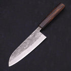 Santoku Blue steel #2 Nashiji Stainless Clad Sumi Urushi Handle 165mm-Blue steel #2-Nashiji-Japanese Handle-[Musashi]-[Japanese-Kitchen-Knives]