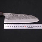 Santoku Blue steel #2 Nashiji Stainless Clad Sumi Urushi Handle 165mm-Blue steel #2-Nashiji-Japanese Handle-[Musashi]-[Japanese-Kitchen-Knives]