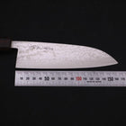 Santoku Blue steel #2 Nickel Damascus Sumi Urushi Handle 165mm-Blue steel #2-Damascus-Japanese Handle-[Musashi]-[Japanese-Kitchen-Knives]