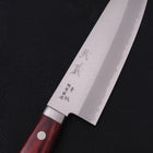 Santoku Blue steel #2 Stainless Clad Western Handle 165mm-Blue steel #2-Polished-Western Handle-[Musashi]-[Japanese-Kitchen-Knives]