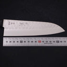 Santoku Blue steel #2 Tsuchime Stainless Clad Western Handle 170mm-Blue steel #2-Tsuchime-Western Handle-[Musashi]-[Japanese-Kitchen-Knives]