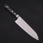 Santoku Blue steel #2 Tsuchime Stainless Clad Western Handle 175mm-Blue steel #2-Tsuchime-Western Handle-[Musashi]-[Japanese-Kitchen-Knives]