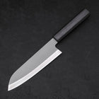 Santoku HAP-40 High Speed Tool Stee Dark Blue Urushi Handle 170mm-Polished-HAP-40-Japanese Handle-[Musashi]-[Japanese-Kitchen-Knives]