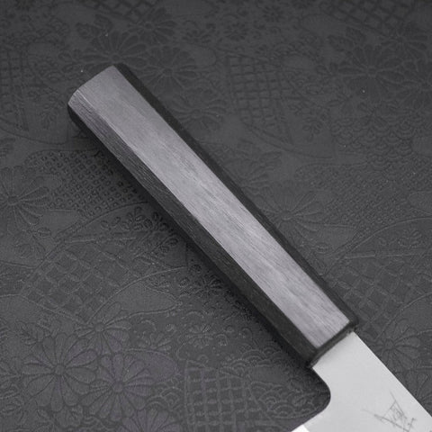 Santoku HAP-40 High Speed Tool Stee Dark Blue Urushi Handle 170mm-Polished-HAP-40-Japanese Handle-[Musashi]-[Japanese-Kitchen-Knives]