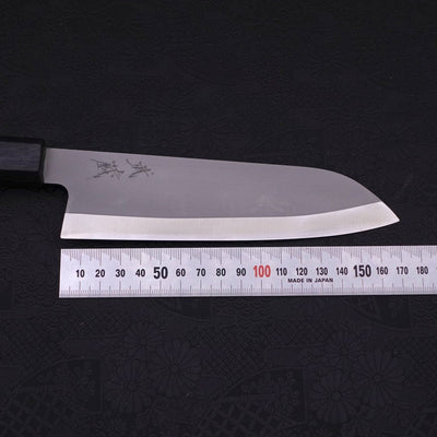 Santoku HAP-40 High Speed Tool Stee Dark Blue Urushi Handle 170mm-Polished-HAP-40-Japanese Handle-[Musashi]-[Japanese-Kitchen-Knives]