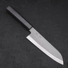 Santoku HAP-40 High Speed Tool Stee Dark Blue Urushi Handle 170mm-Polished-HAP-40-Japanese Handle-[Musashi]-[Japanese-Kitchen-Knives]