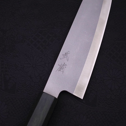 Santoku HAP-40 High Speed Tool Stee Green Urushi Handle 170mm-Polished-HAP-40-Japanese Handle-[Musashi]-[Japanese-Kitchen-Knives]