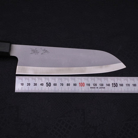 Santoku HAP-40 High Speed Tool Stee Green Urushi Handle 170mm-Polished-HAP-40-Japanese Handle-[Musashi]-[Japanese-Kitchen-Knives]