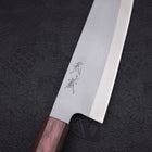 Santoku HAP-40 High Speed Tool Stee Purple Urushi Handle 170mm-Polished-HAP-40-Japanese Handle-[Musashi]-[Japanese-Kitchen-Knives]