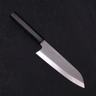 Santoku HAP-40 High Speed Tool Steel Buffalo Ebony Handle 170mm-Polished-HAP-40-Japanese Handle-[Musashi]-[Japanese-Kitchen-Knives]